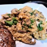 Mushroom Risotto with Filet Mignon