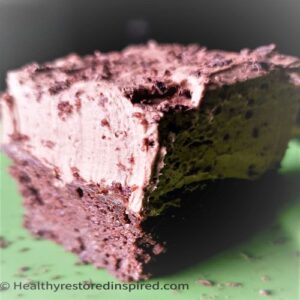 brownie and mousse combine for a balance of chocolate flavor in these Keto Moonies