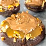 Turtle Brownie Crumbl Copycat